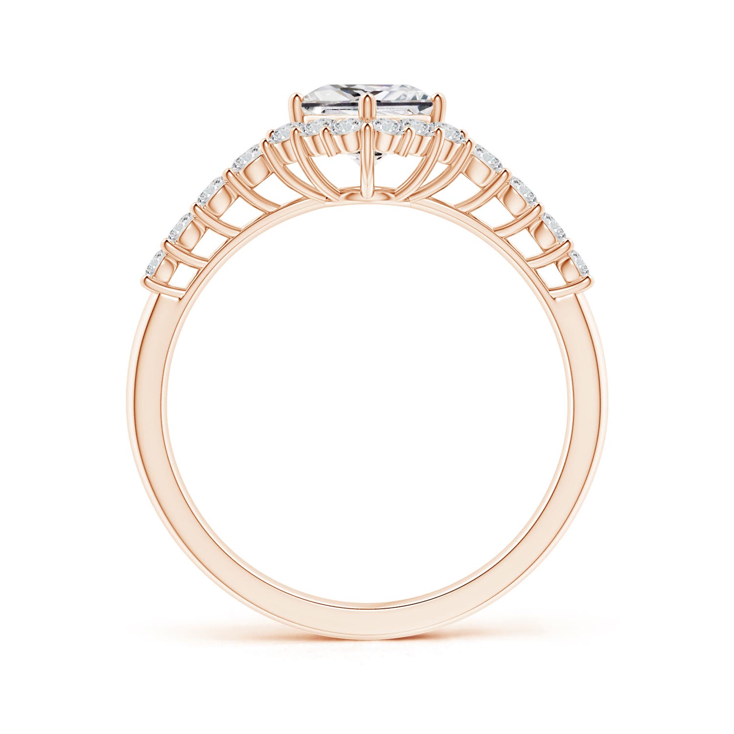 H, SI2 / 0.98 CT / 14 KT Rose Gold