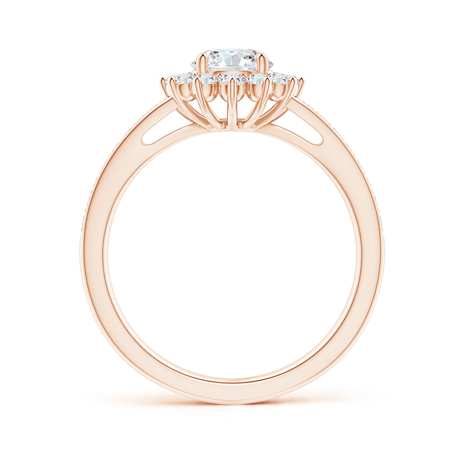 G, VS2 / 0.99 CT / 14 KT Rose Gold