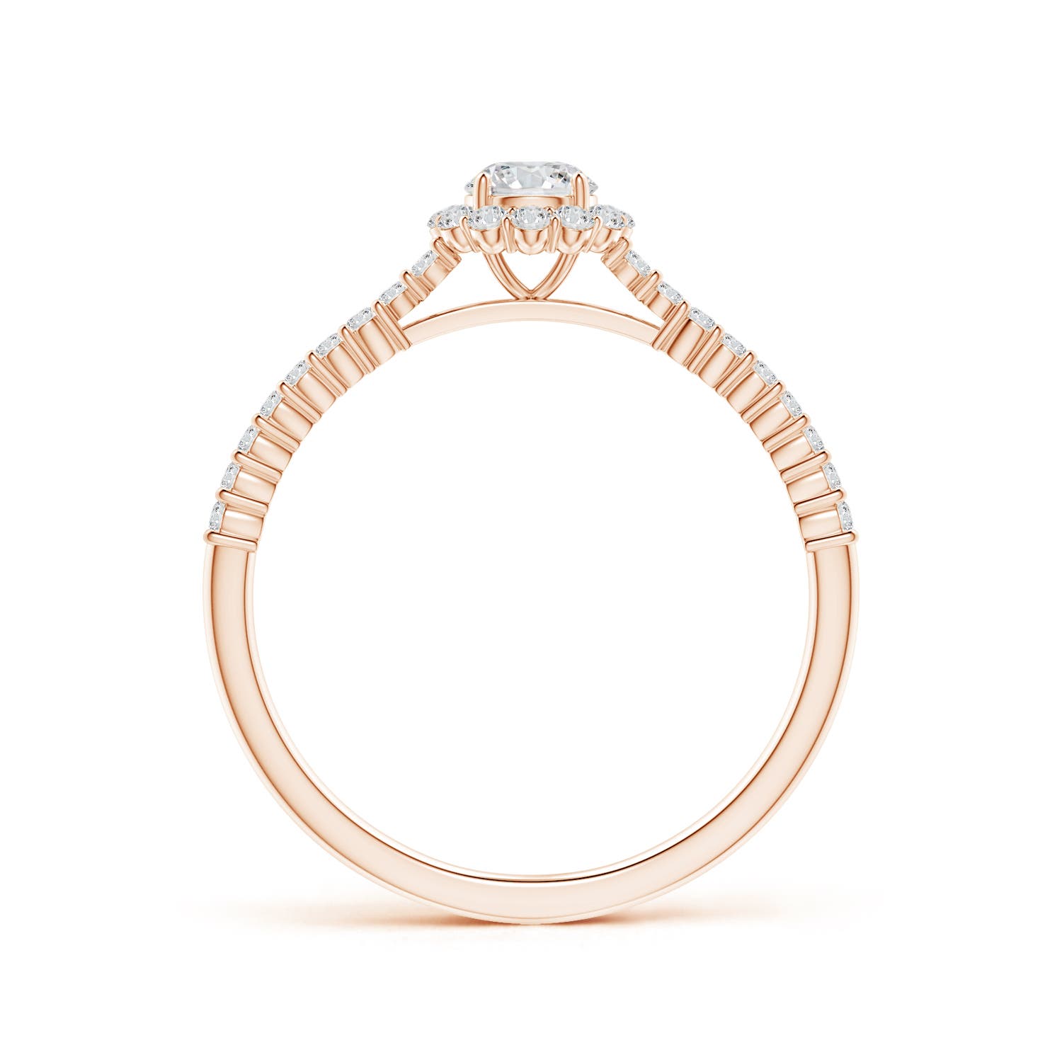 H, SI2 / 0.49 CT / 14 KT Rose Gold