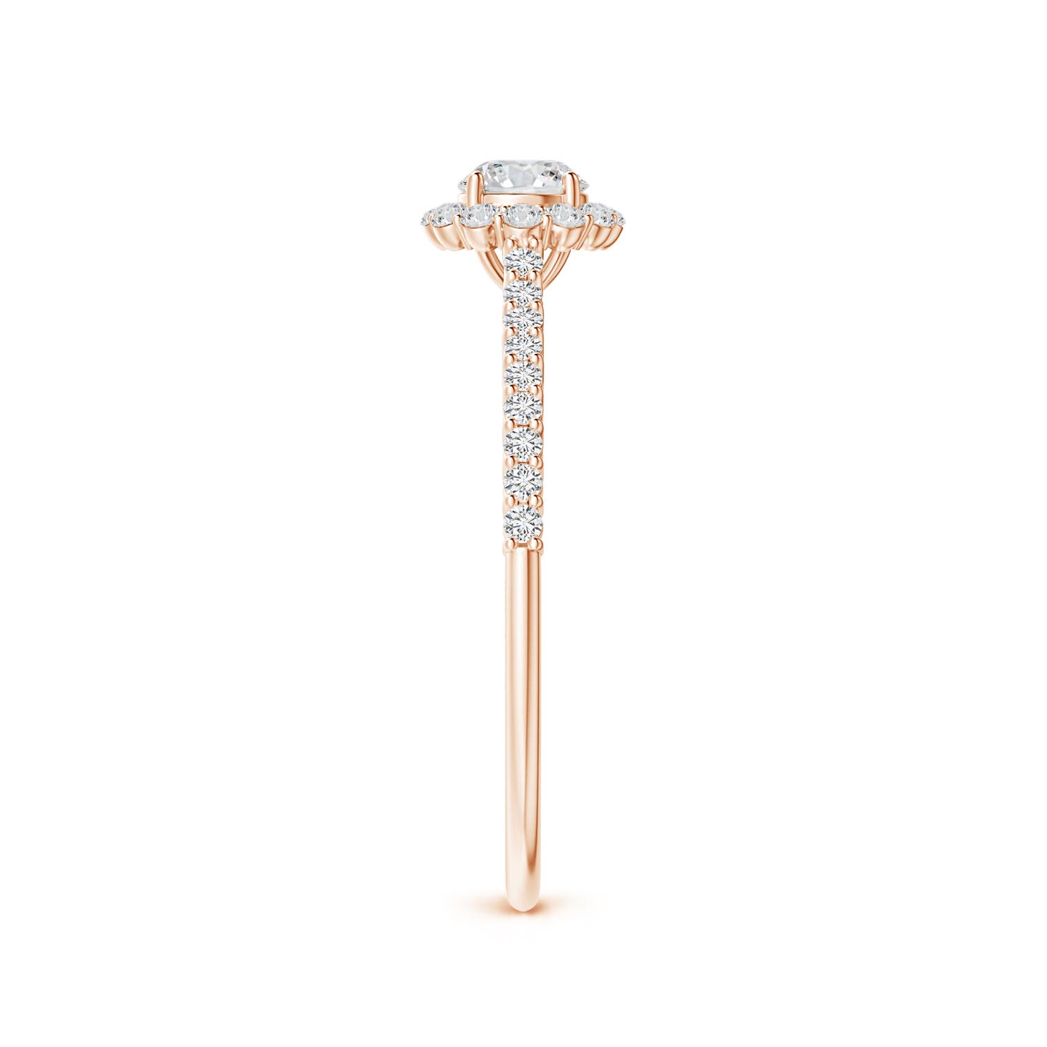 H, SI2 / 0.49 CT / 14 KT Rose Gold