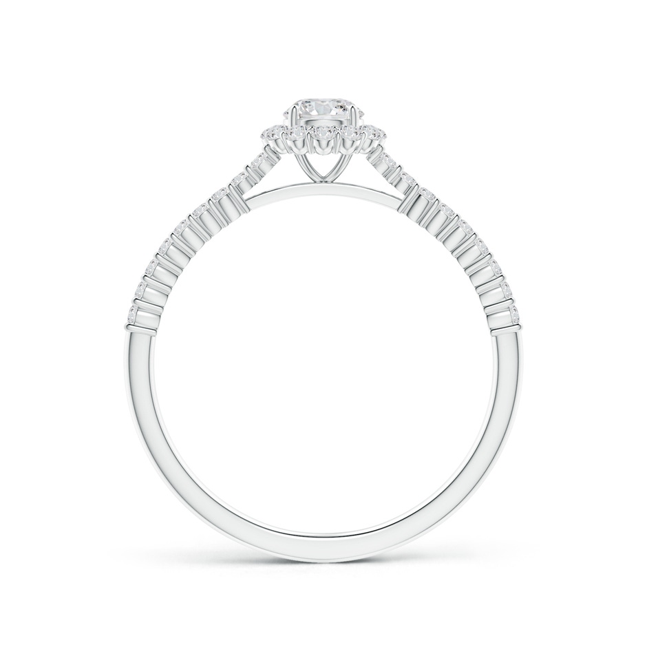 4.1mm HSI2 Classic Round Diamond Halo Ring with Accents in White Gold side-1