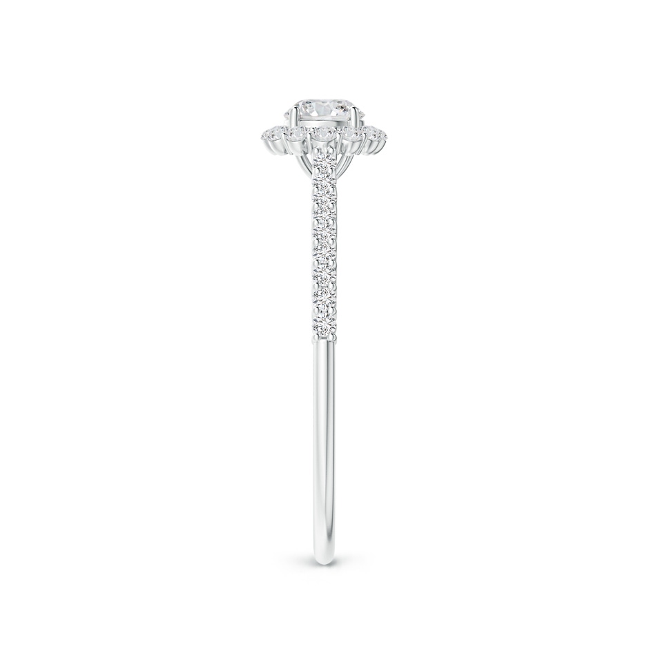 4.1mm HSI2 Classic Round Diamond Halo Ring with Accents in White Gold side-2