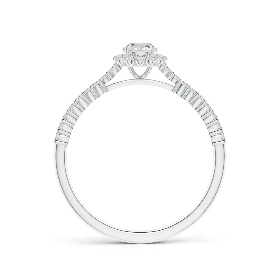 4.1mm IJI1I2 Classic Round Diamond Halo Ring with Accents in White Gold side-1