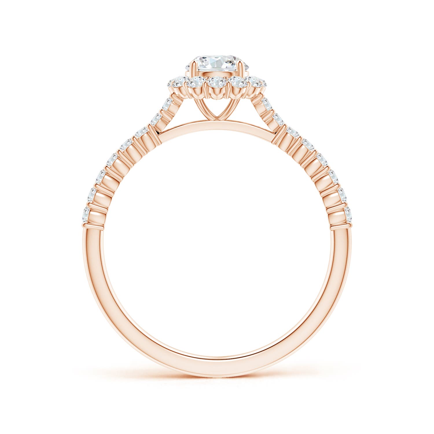 G, VS2 / 0.74 CT / 14 KT Rose Gold