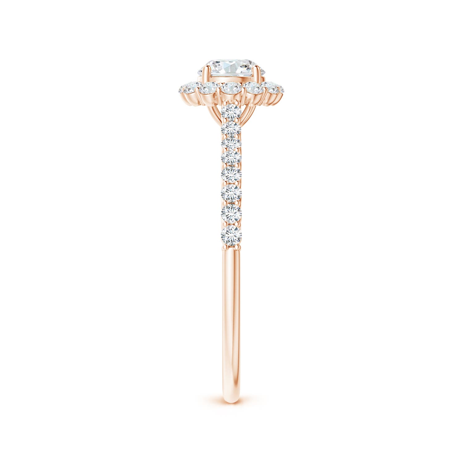 G, VS2 / 0.74 CT / 14 KT Rose Gold