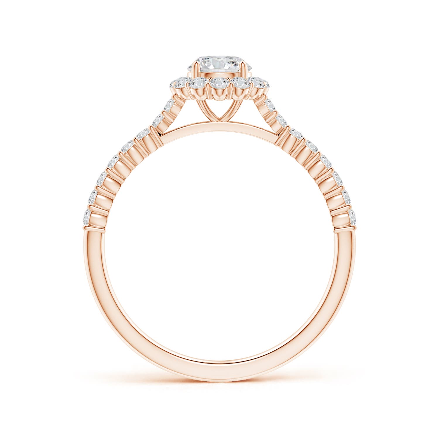 H, SI2 / 0.74 CT / 14 KT Rose Gold