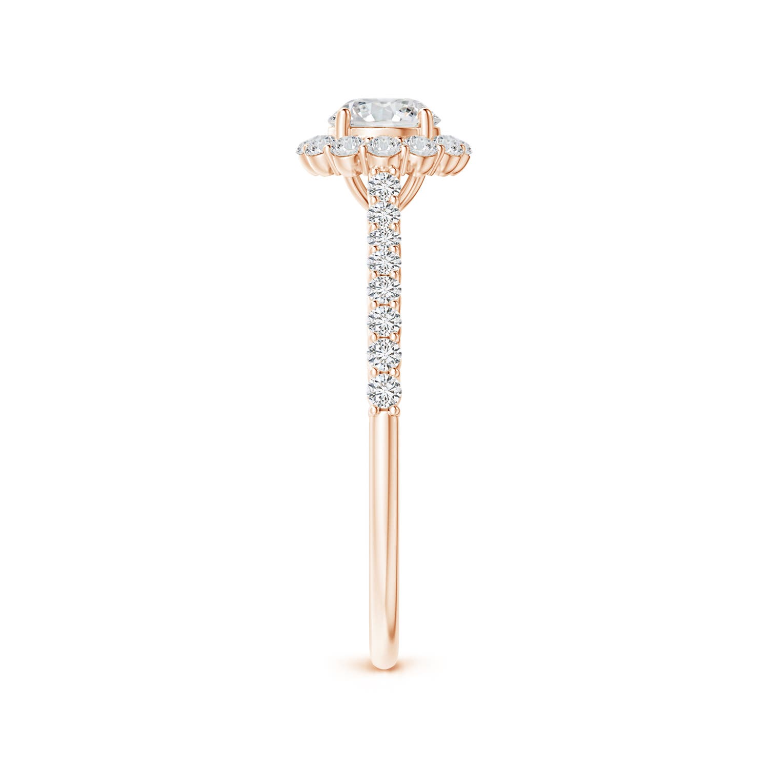 H, SI2 / 0.74 CT / 14 KT Rose Gold