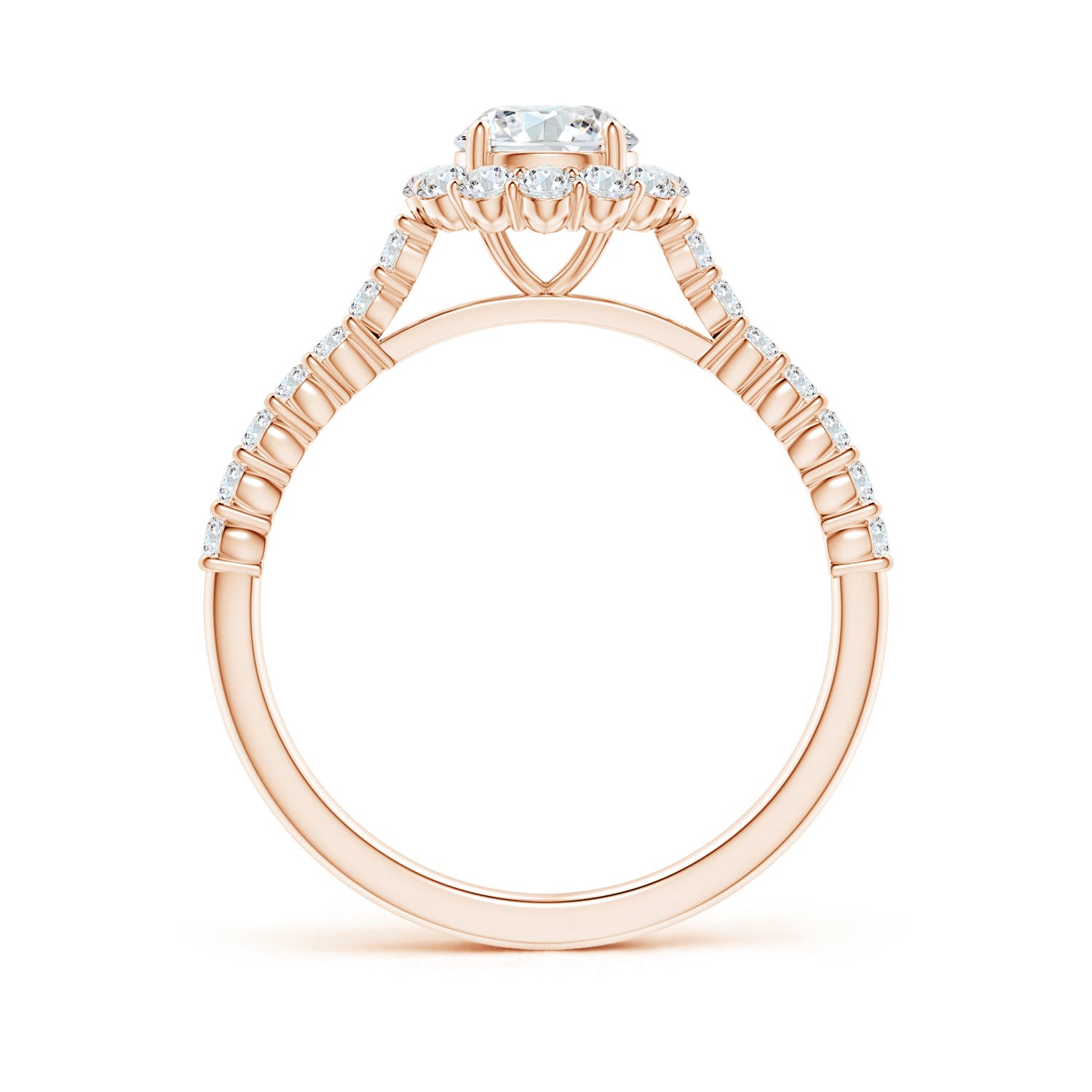 G, VS2 / 1.1 CT / 14 KT Rose Gold