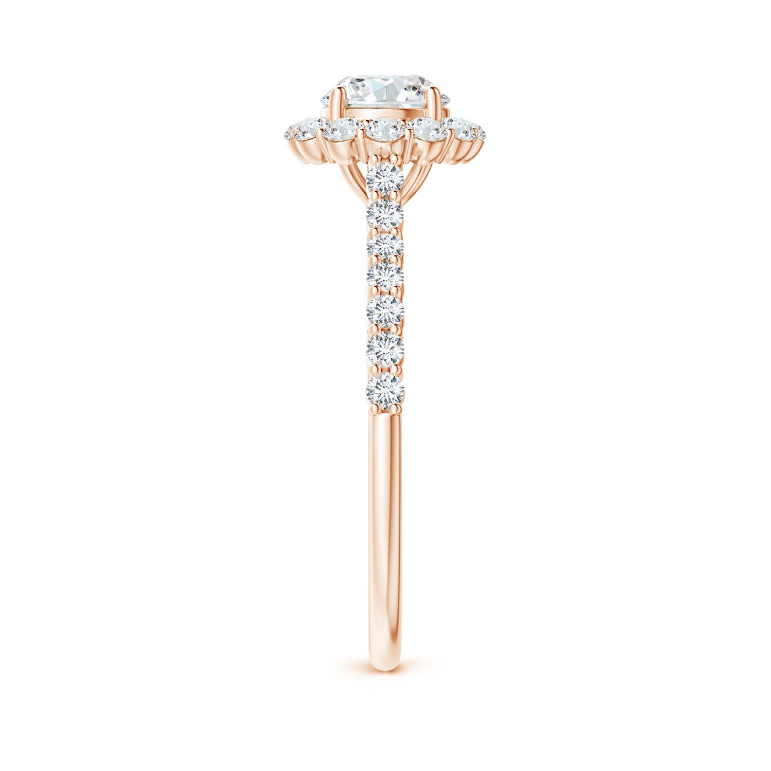 G, VS2 / 1.1 CT / 14 KT Rose Gold