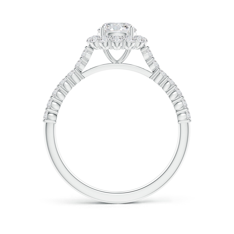 5.5mm HSI2 Classic Round Diamond Halo Ring with Accents in White Gold side-1