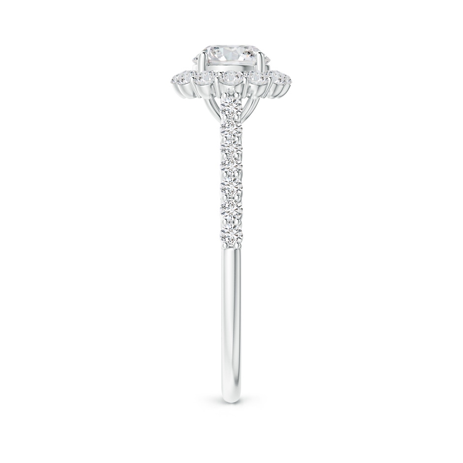 5.5mm HSI2 Classic Round Diamond Halo Ring with Accents in White Gold side-2