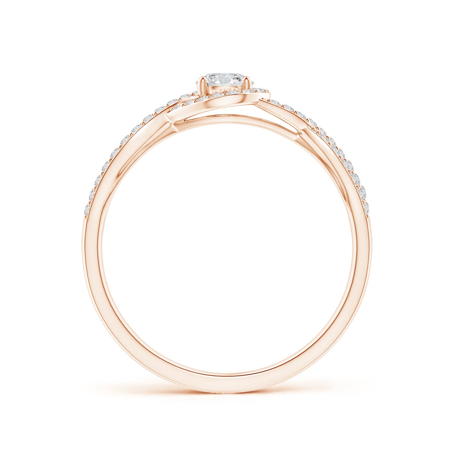 H, SI2 / 0.49 CT / 14 KT Rose Gold