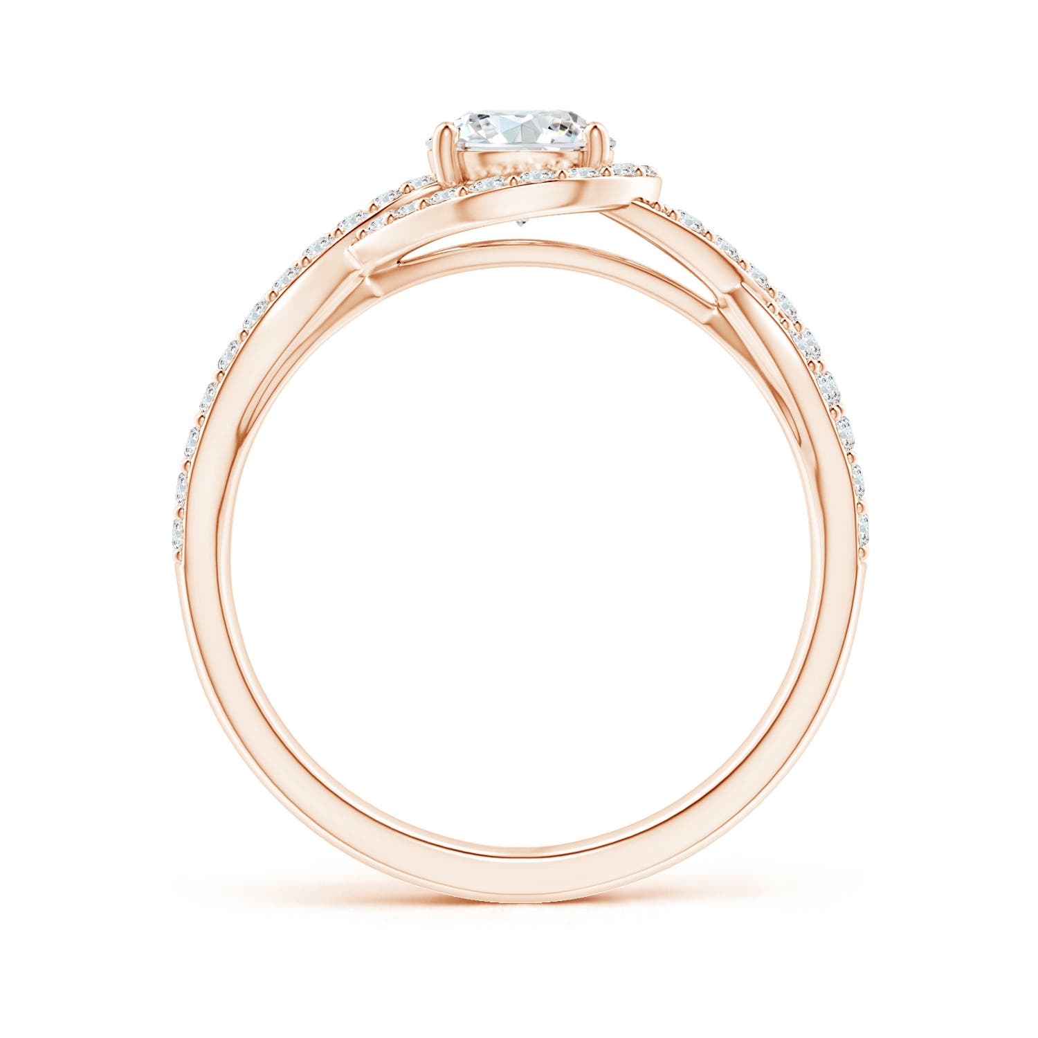 G, VS2 / 1.03 CT / 14 KT Rose Gold