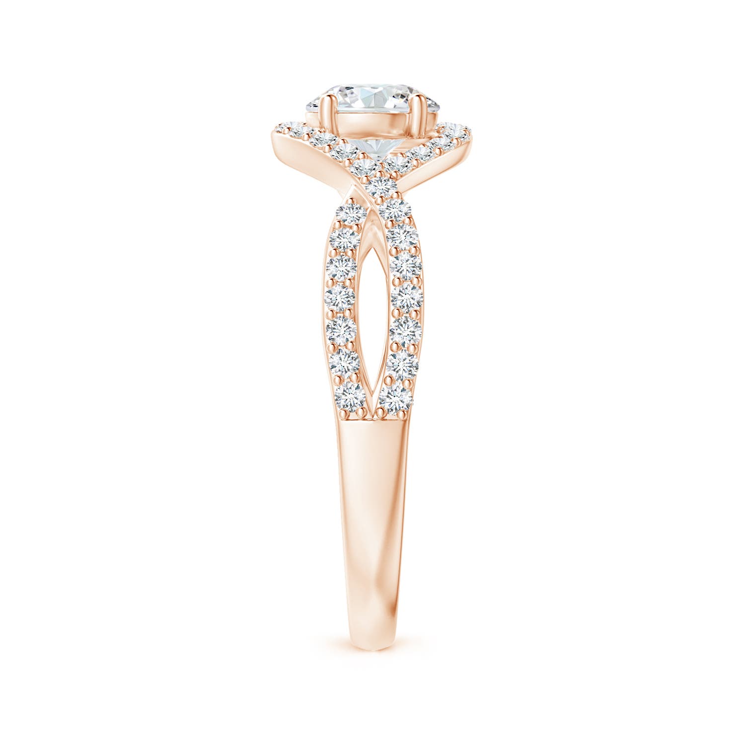 G, VS2 / 1.03 CT / 14 KT Rose Gold