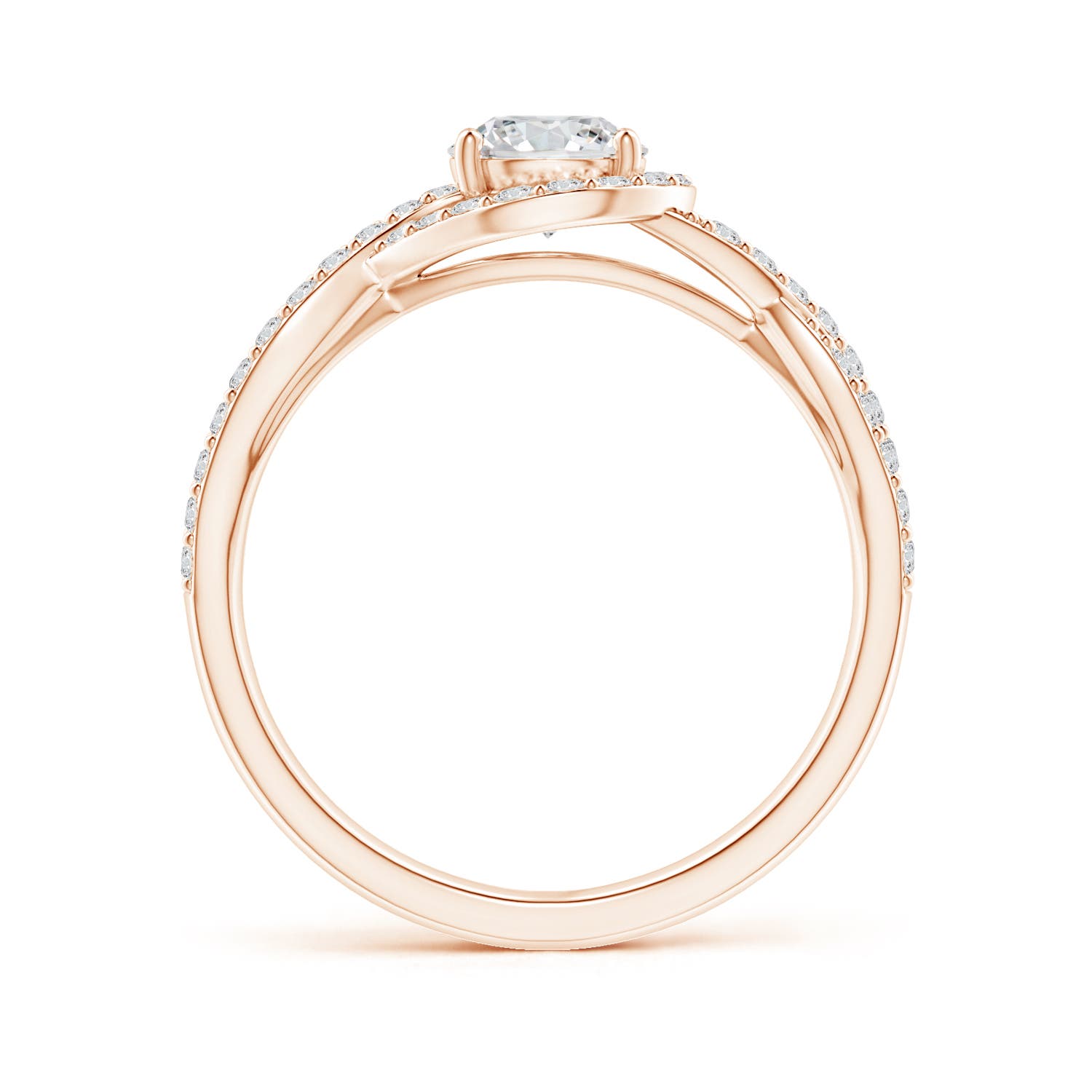 H, SI2 / 1.03 CT / 14 KT Rose Gold