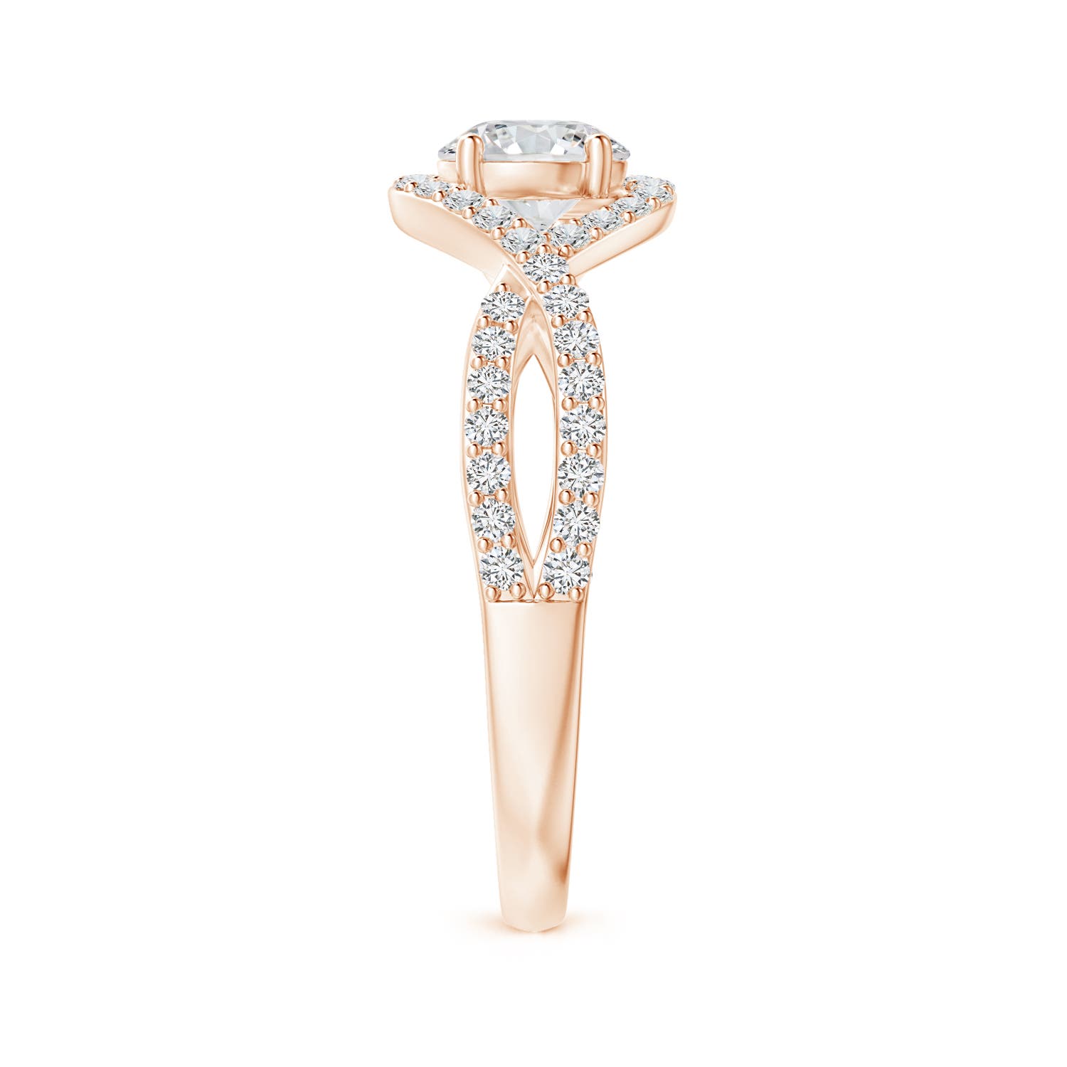 H, SI2 / 1.03 CT / 14 KT Rose Gold