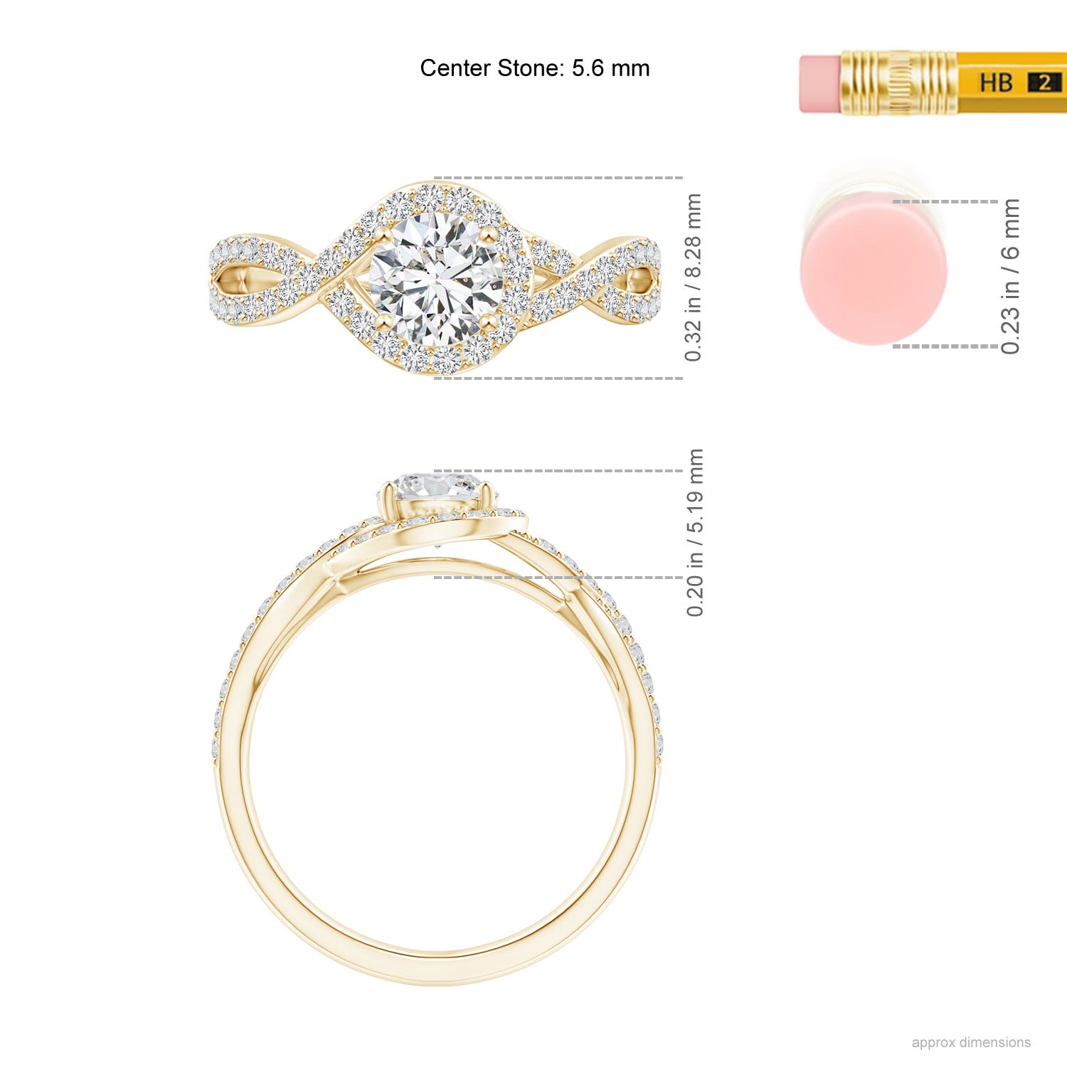 H, SI2 / 1.03 CT / 14 KT Yellow Gold