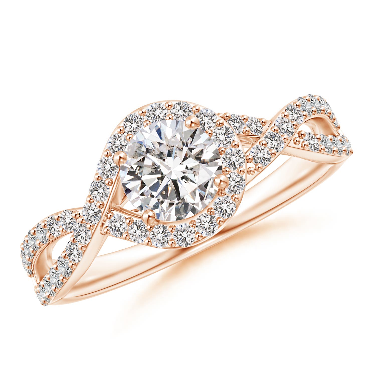 I-J, I1-I2 / 1.03 CT / 14 KT Rose Gold