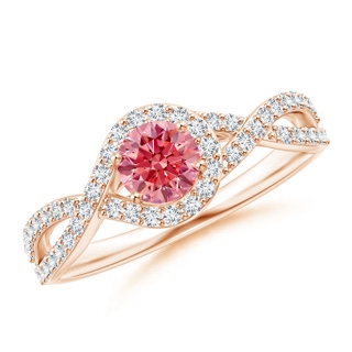 Round Fancy Intense, VS2 Pink Diamond