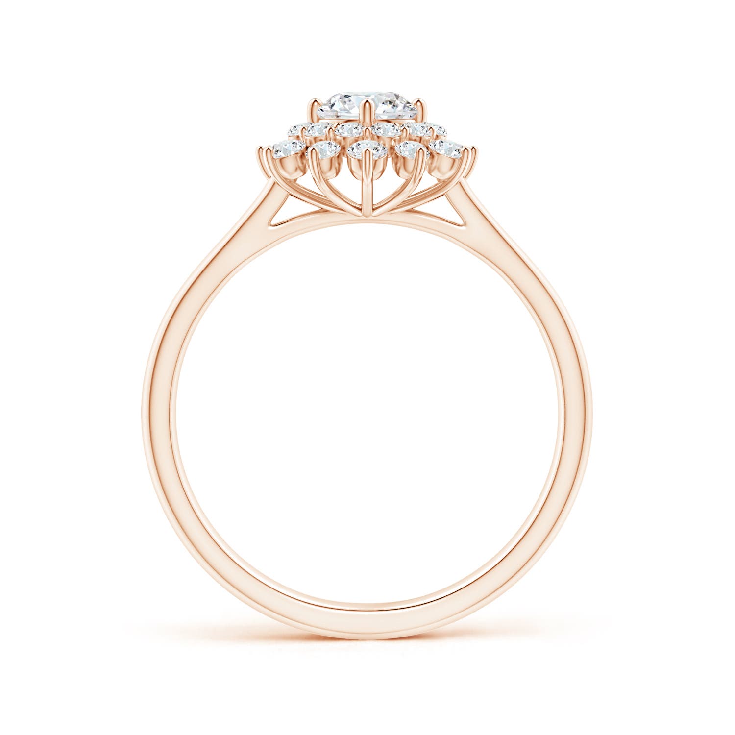 F-G, VS / 0.76 CT / 14 KT Rose Gold