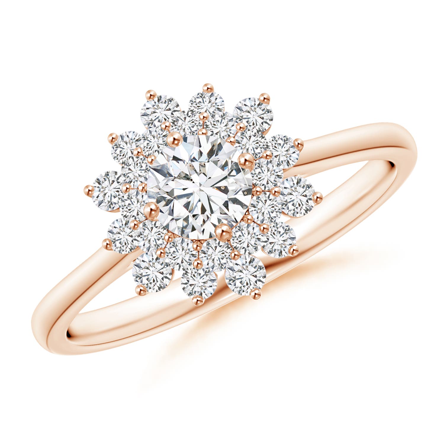 H, SI2 / 0.76 CT / 14 KT Rose Gold