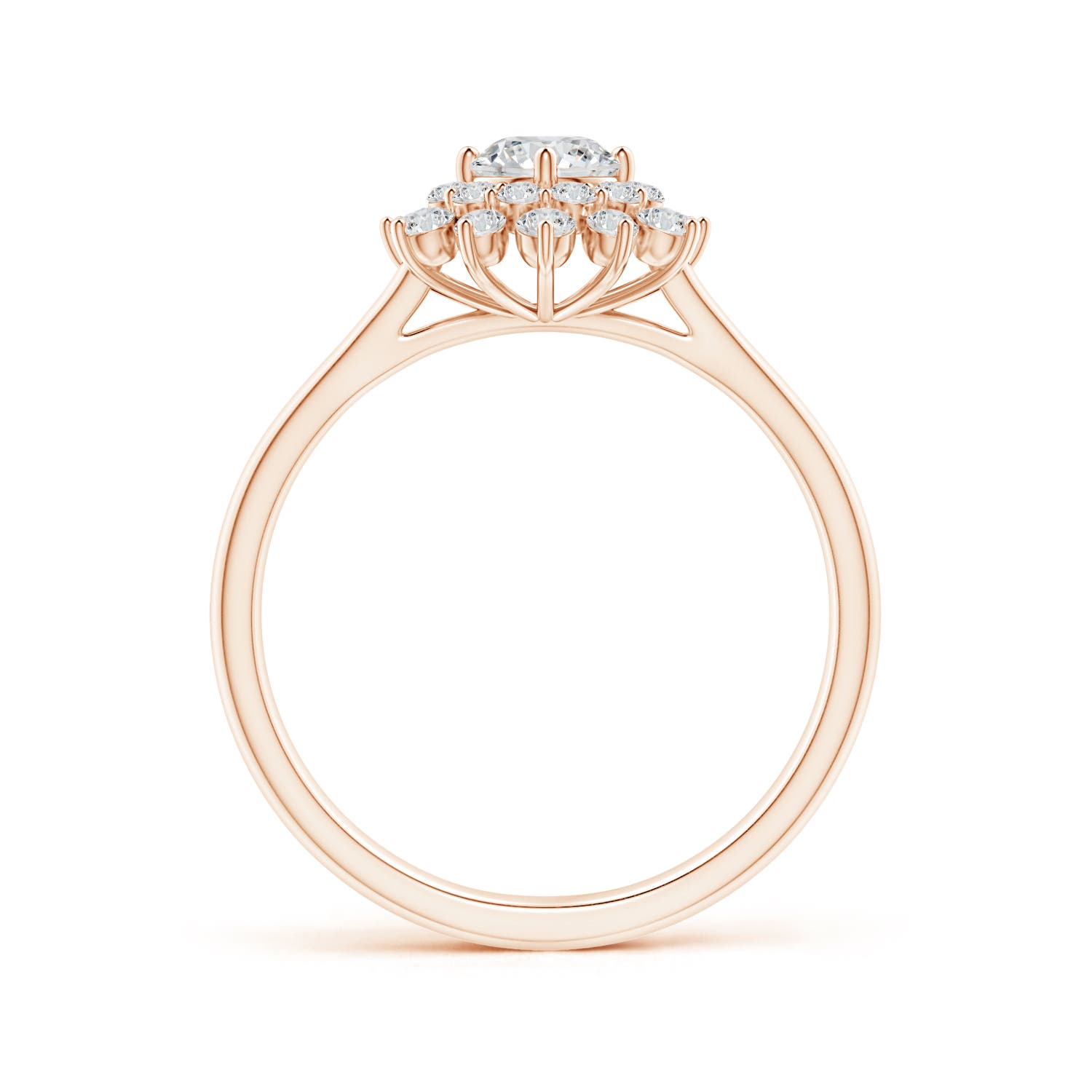 H, SI2 / 0.76 CT / 14 KT Rose Gold