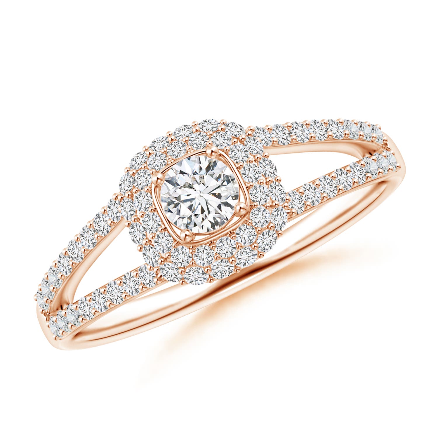 H, SI2 / 0.5 CT / 14 KT Rose Gold