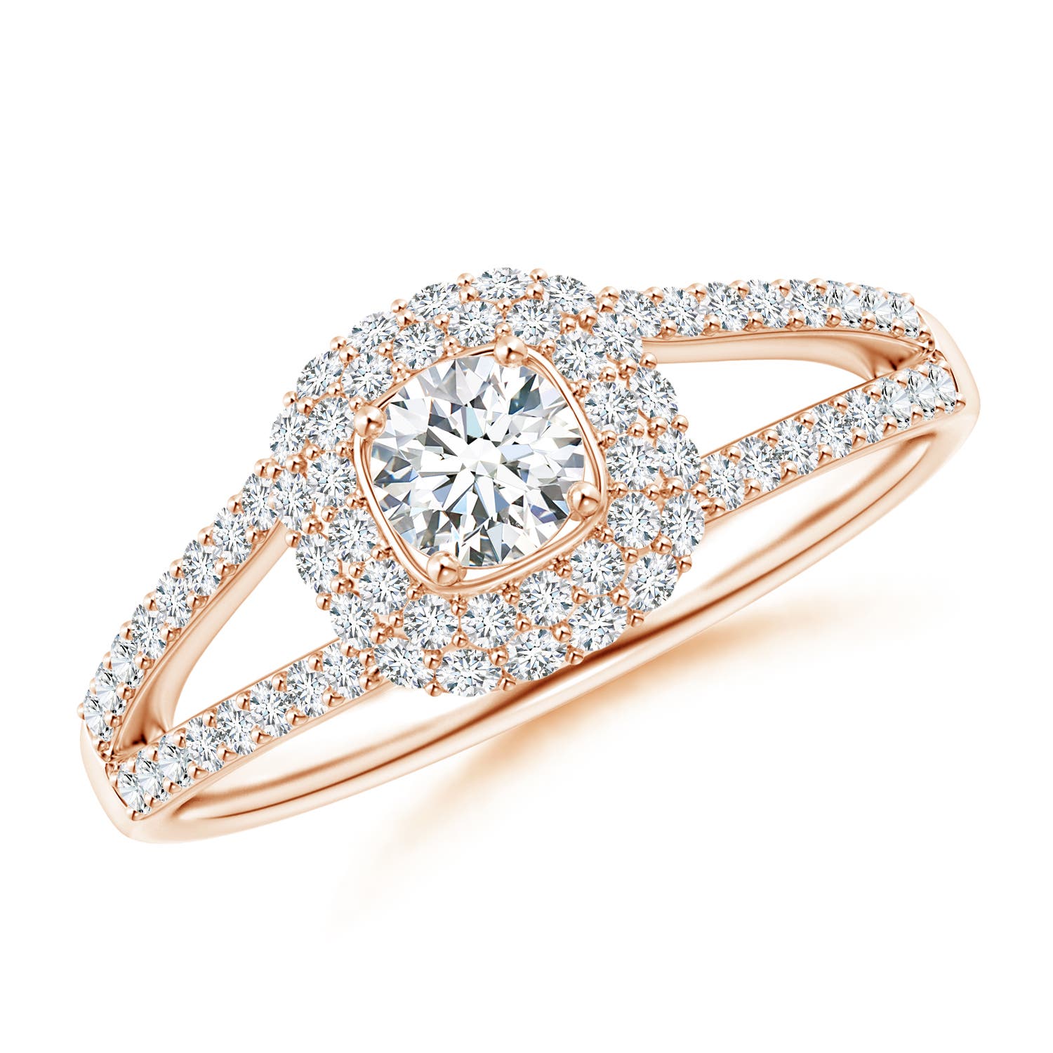 G, VS2 / 0.77 CT / 14 KT Rose Gold