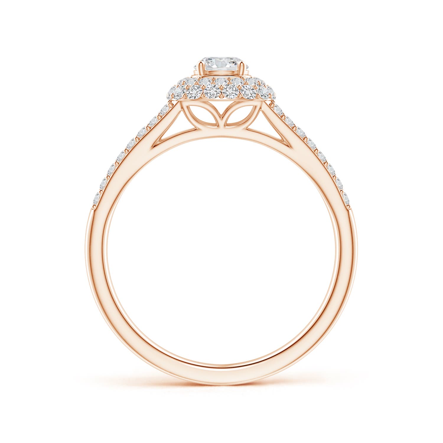 H, SI2 / 0.77 CT / 14 KT Rose Gold