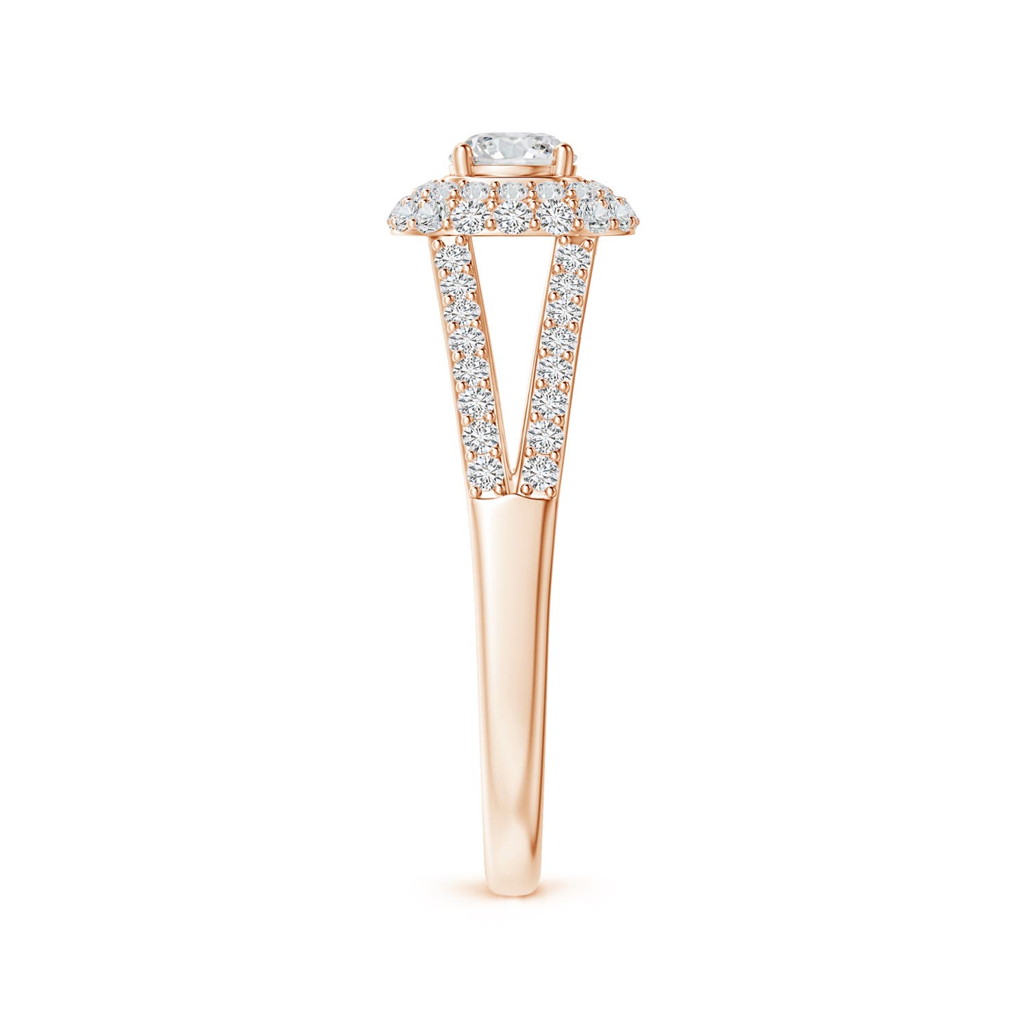 H, SI2 / 0.77 CT / 14 KT Rose Gold