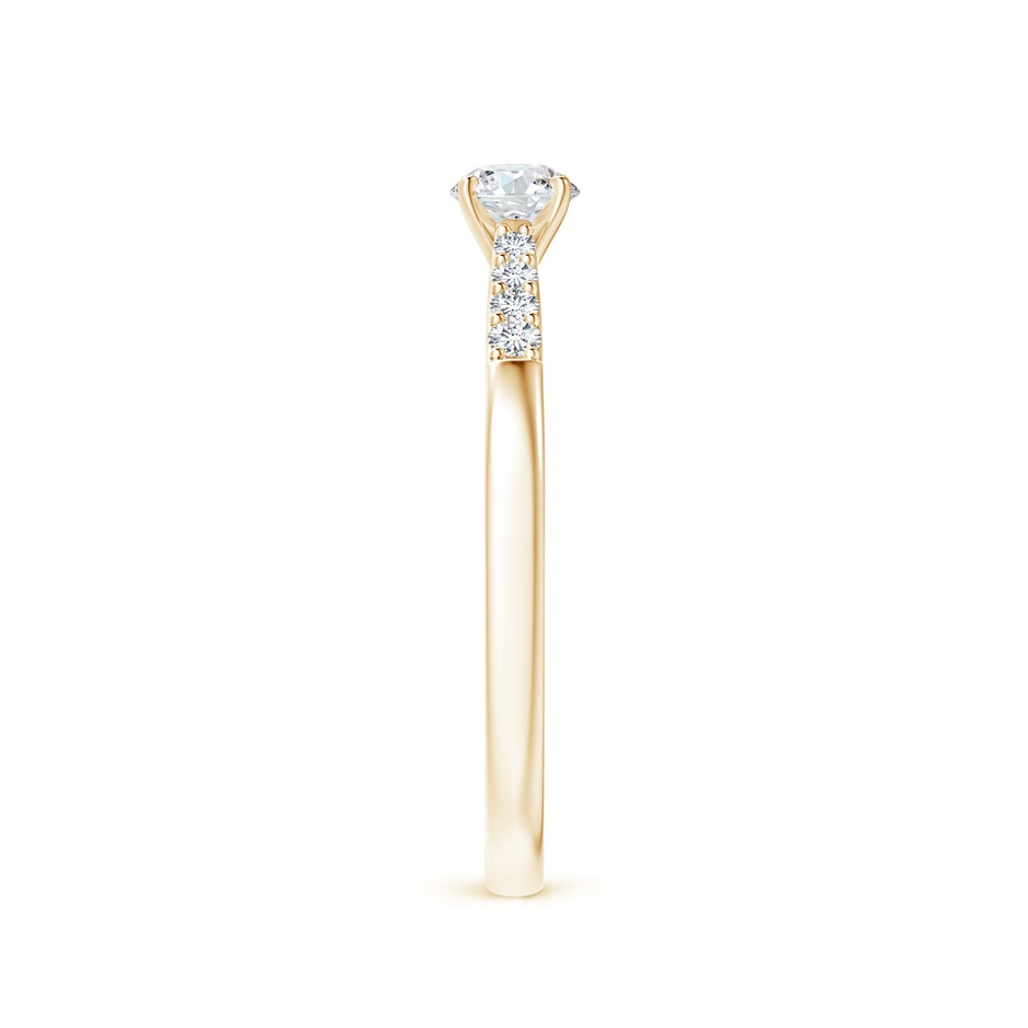 4.1mm GVS2 Solitaire Diamond Tapered Shank Engagement Ring with Accents in 9K Yellow Gold side-2