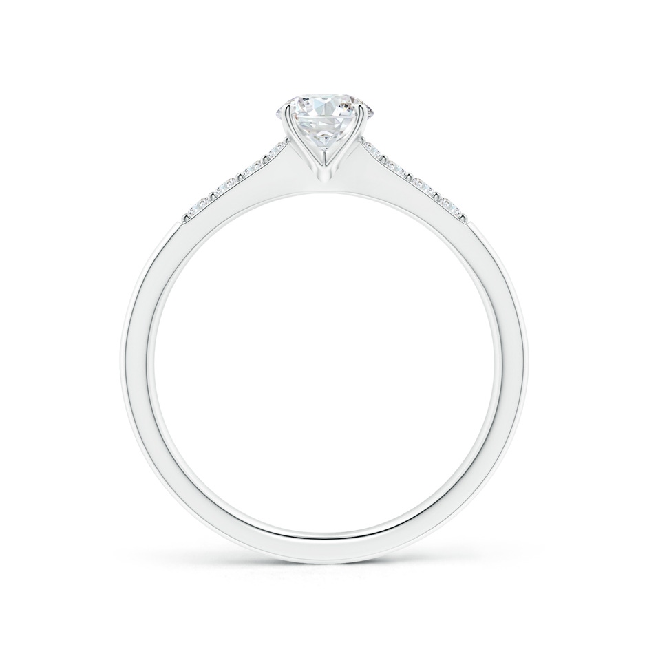 4.9mm GVS2 Solitaire Diamond Tapered Shank Engagement Ring with Accents in P950 Platinum side-1