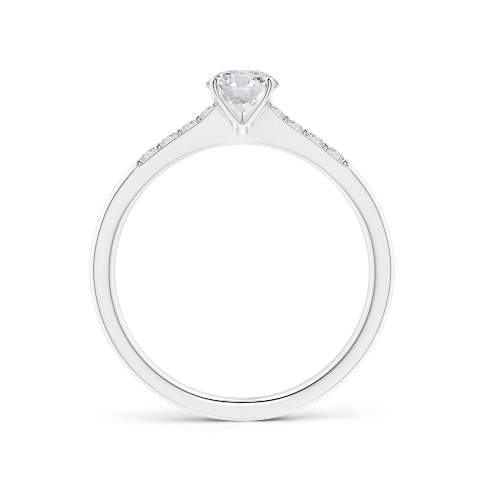 4.9mm HSI2 Solitaire Diamond Tapered Shank Engagement Ring with Accents in P950 Platinum side-1