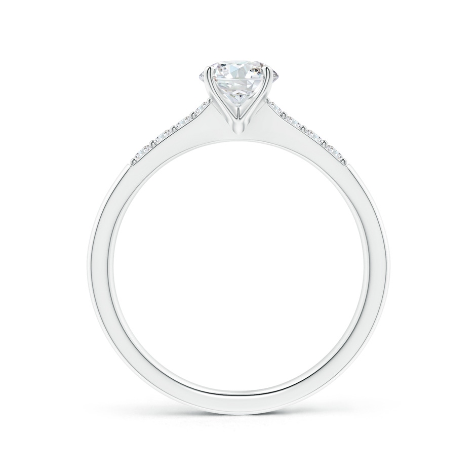 5.6mm GVS2 Solitaire Diamond Tapered Shank Engagement Ring with Accents in P950 Platinum side-1