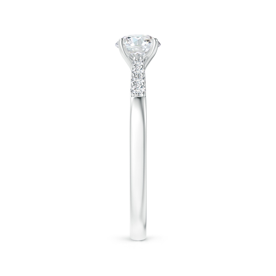 5.6mm GVS2 Solitaire Diamond Tapered Shank Engagement Ring with Accents in P950 Platinum side-2