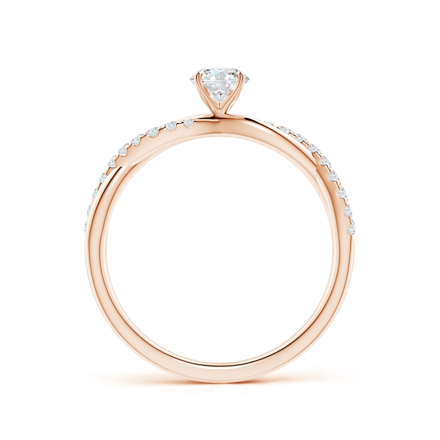 F-G, VS / 0.51 CT / 14 KT Rose Gold