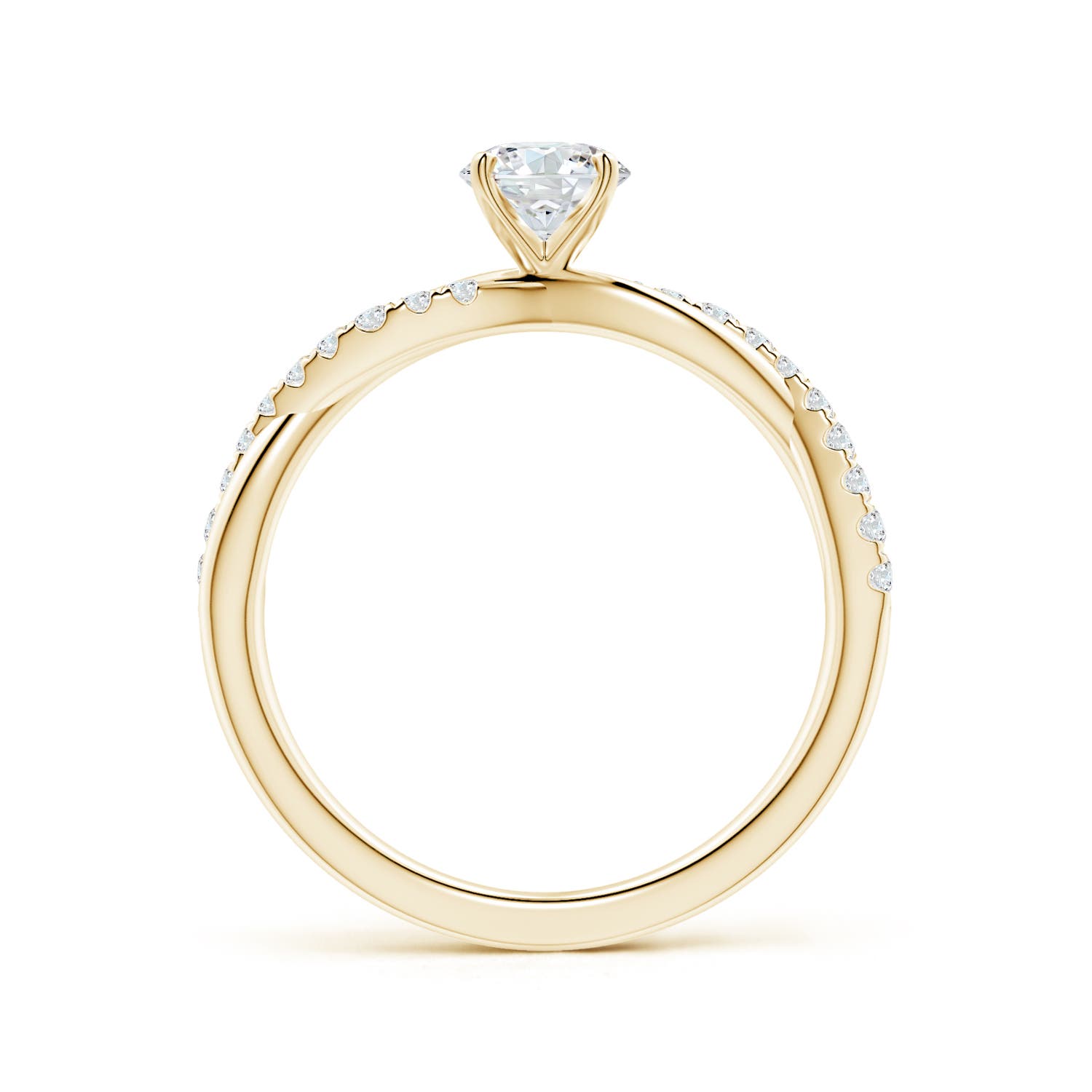 F-G, VS / 0.75 CT / 14 KT Yellow Gold