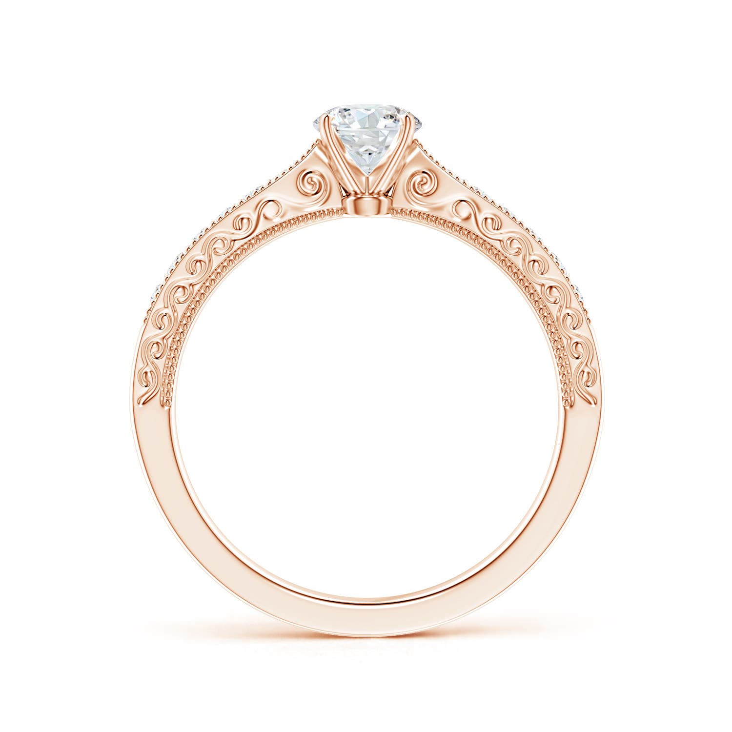 G, VS2 / 0.51 CT / 14 KT Rose Gold