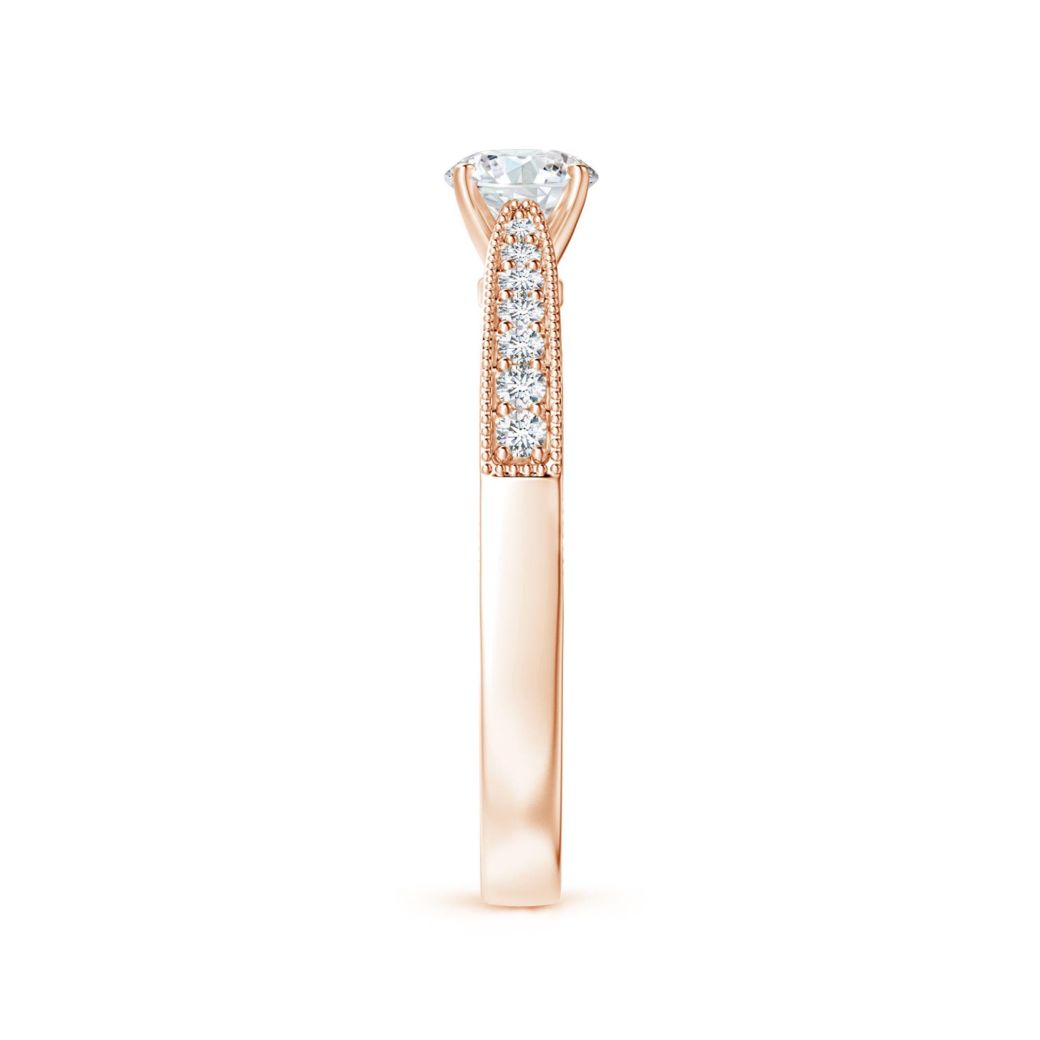 G, VS2 / 0.51 CT / 14 KT Rose Gold