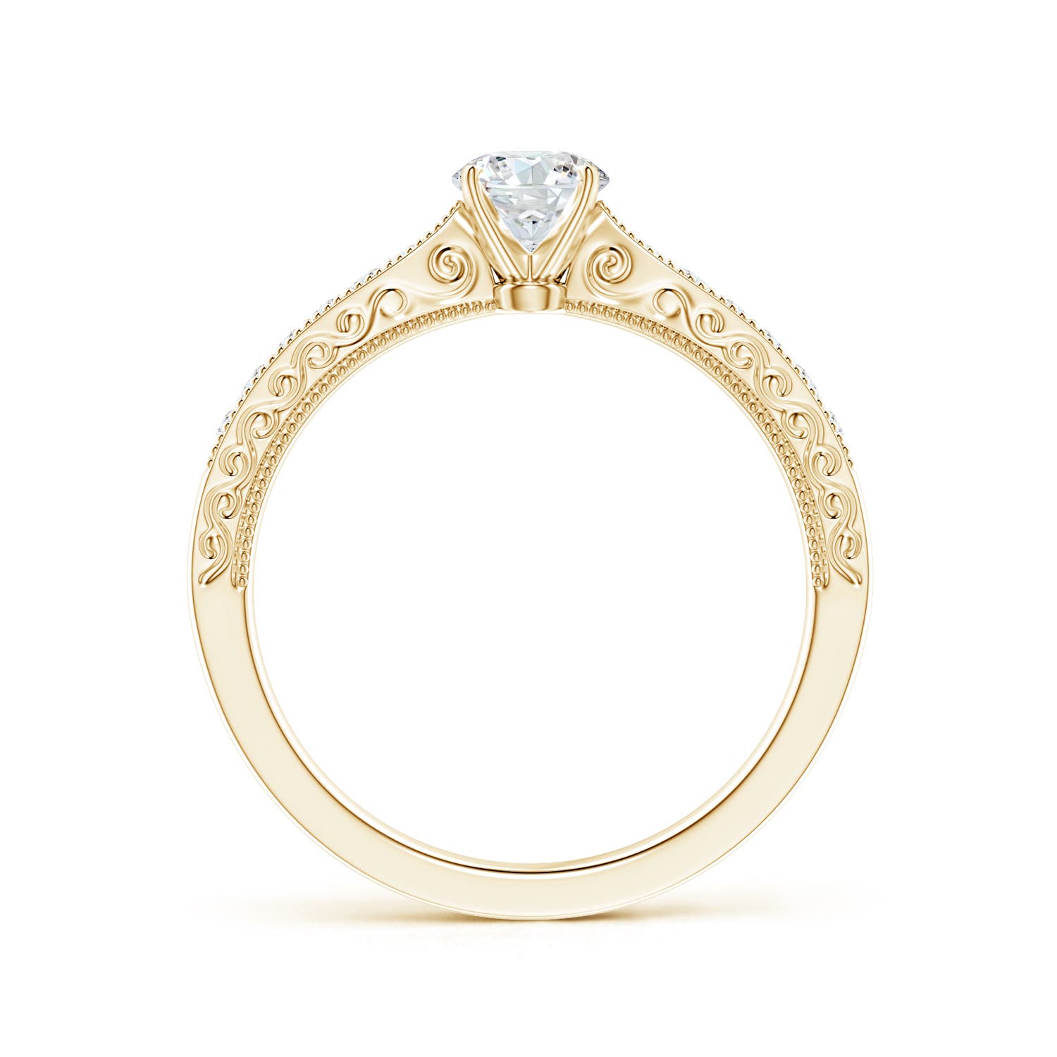 G, VS2 / 0.51 CT / 14 KT Yellow Gold