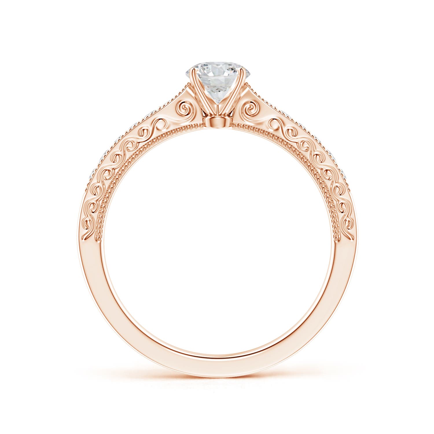 H, SI2 / 0.51 CT / 14 KT Rose Gold