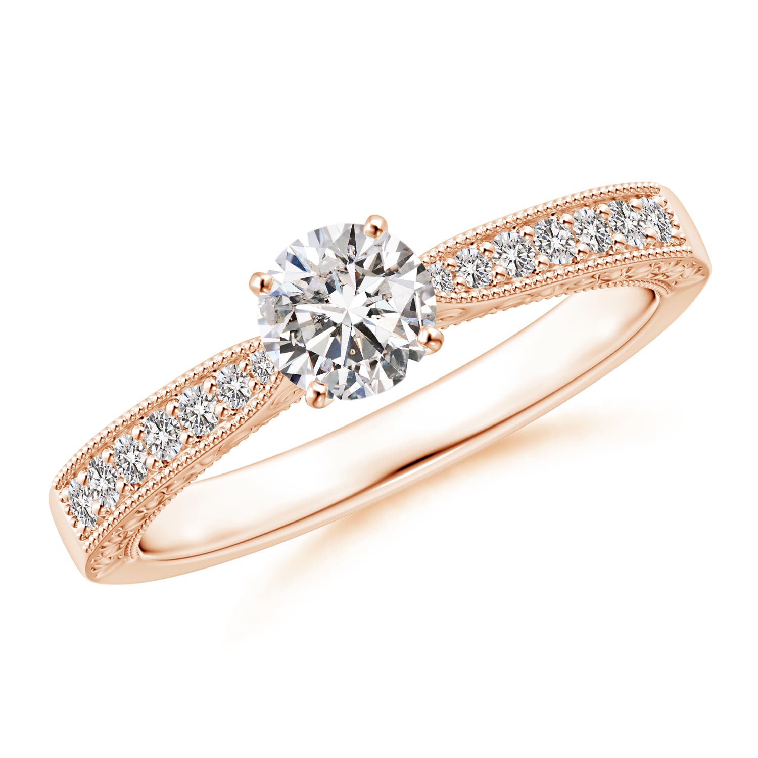 I-J, I1-I2 / 0.51 CT / 14 KT Rose Gold