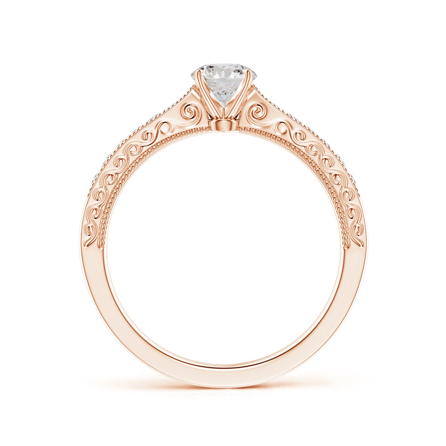 I-J, I1-I2 / 0.51 CT / 14 KT Rose Gold