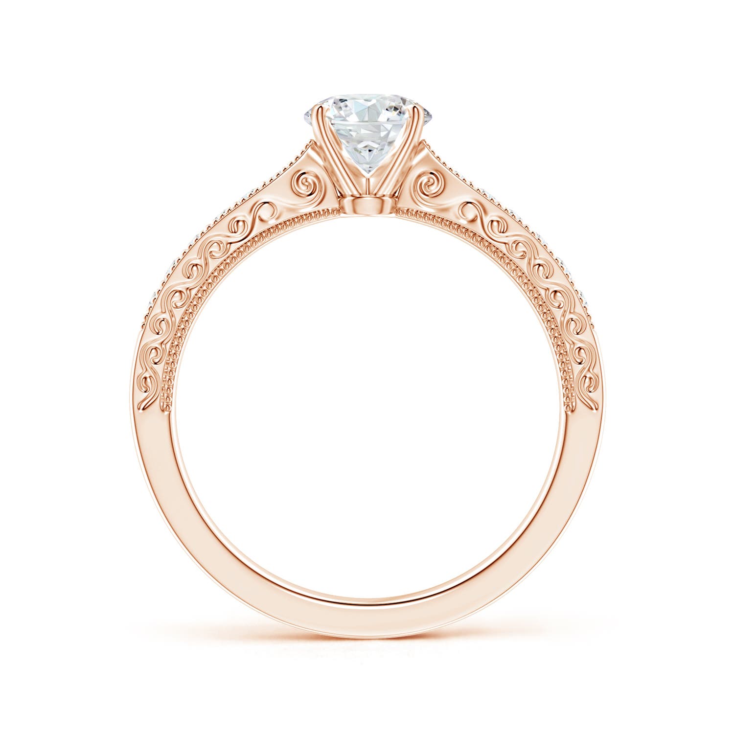 G, VS2 / 0.76 CT / 14 KT Rose Gold