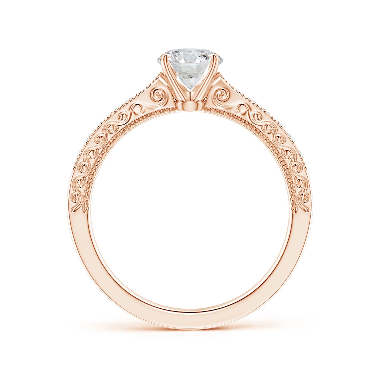 H, SI2 / 0.76 CT / 14 KT Rose Gold