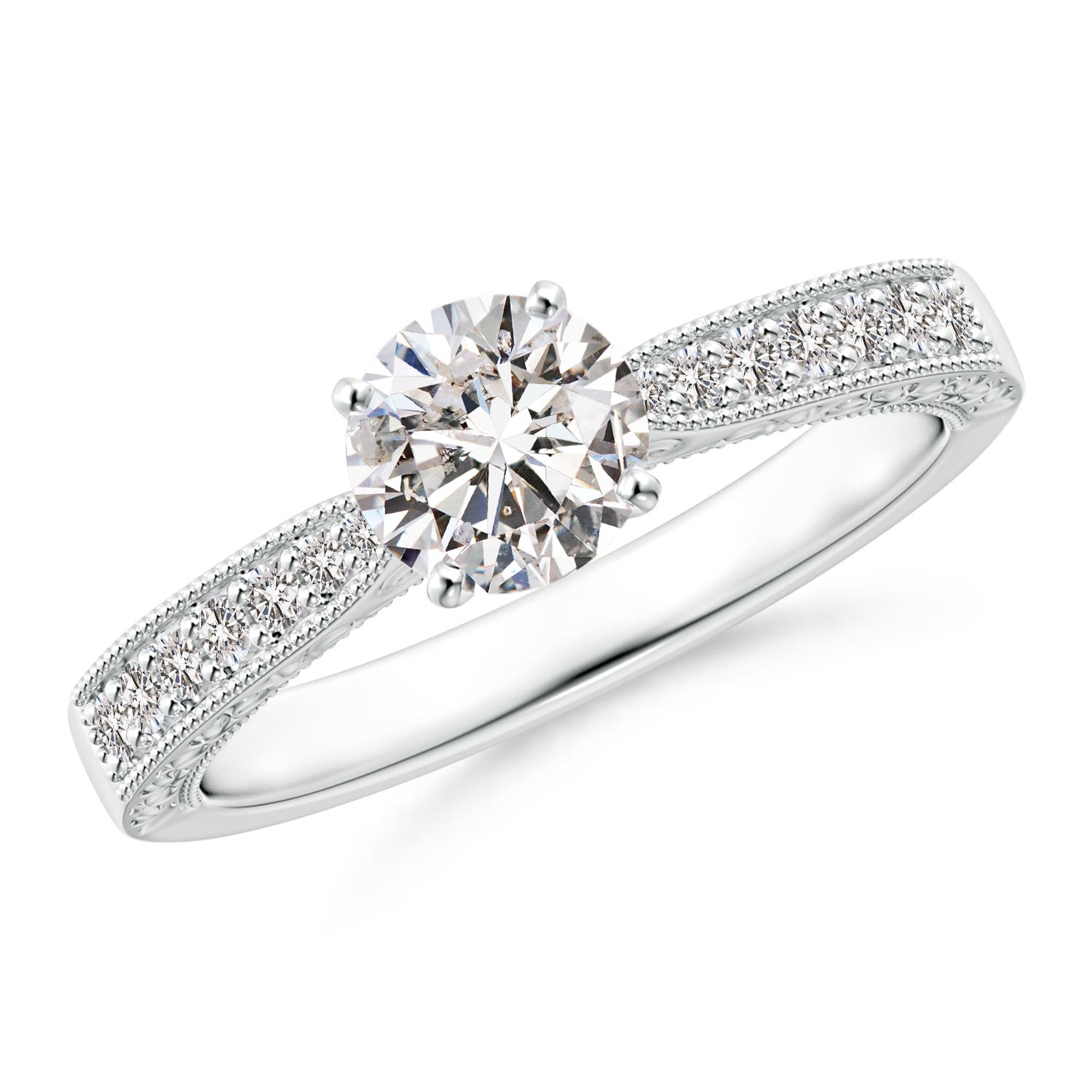 I-J, I1-I2 / 0.76 CT / 14 KT White Gold