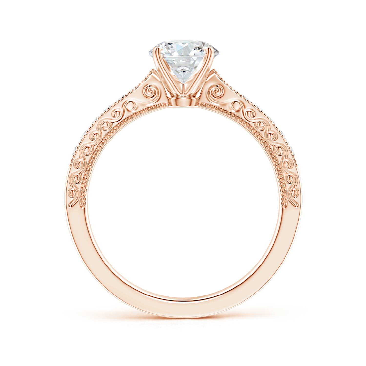 G, VS2 / 1.04 CT / 14 KT Rose Gold