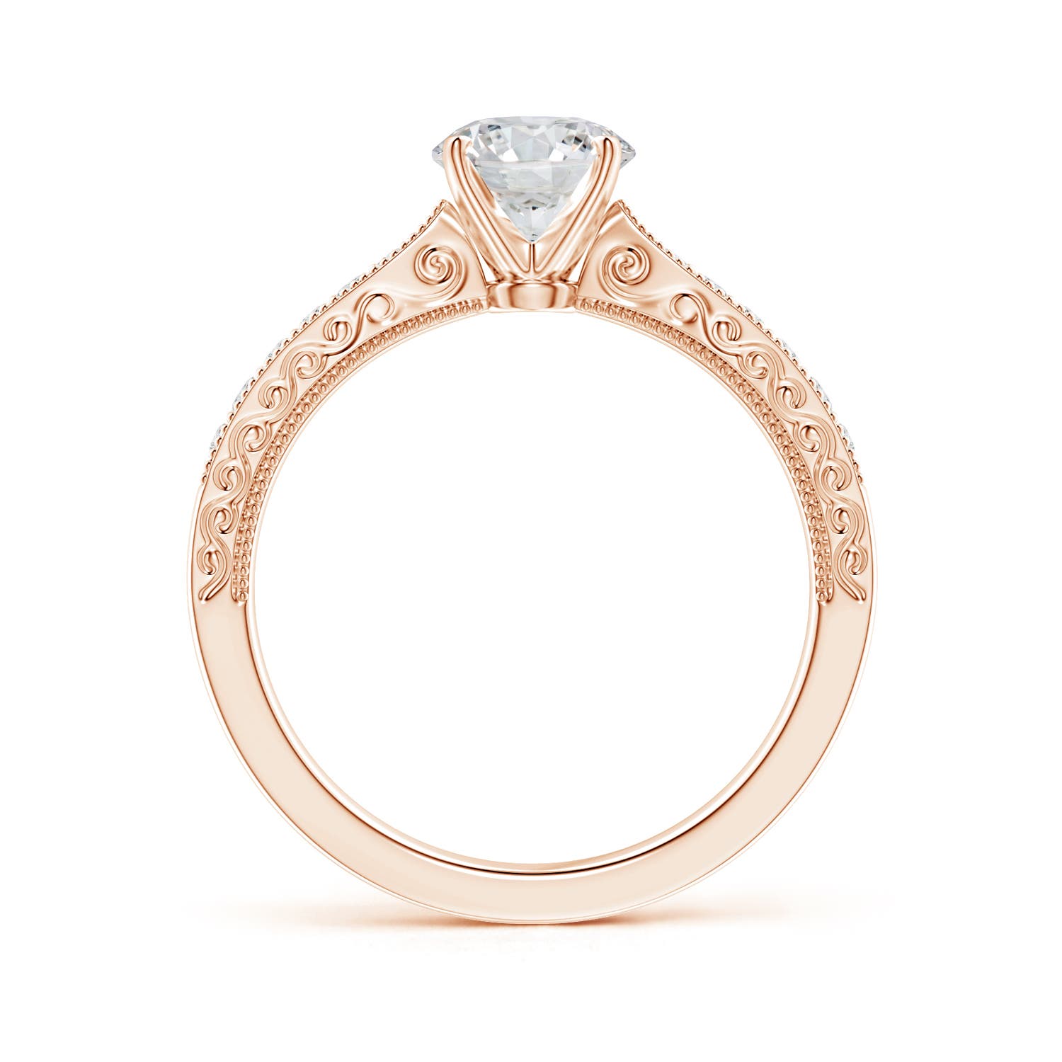 H, SI2 / 1.04 CT / 14 KT Rose Gold