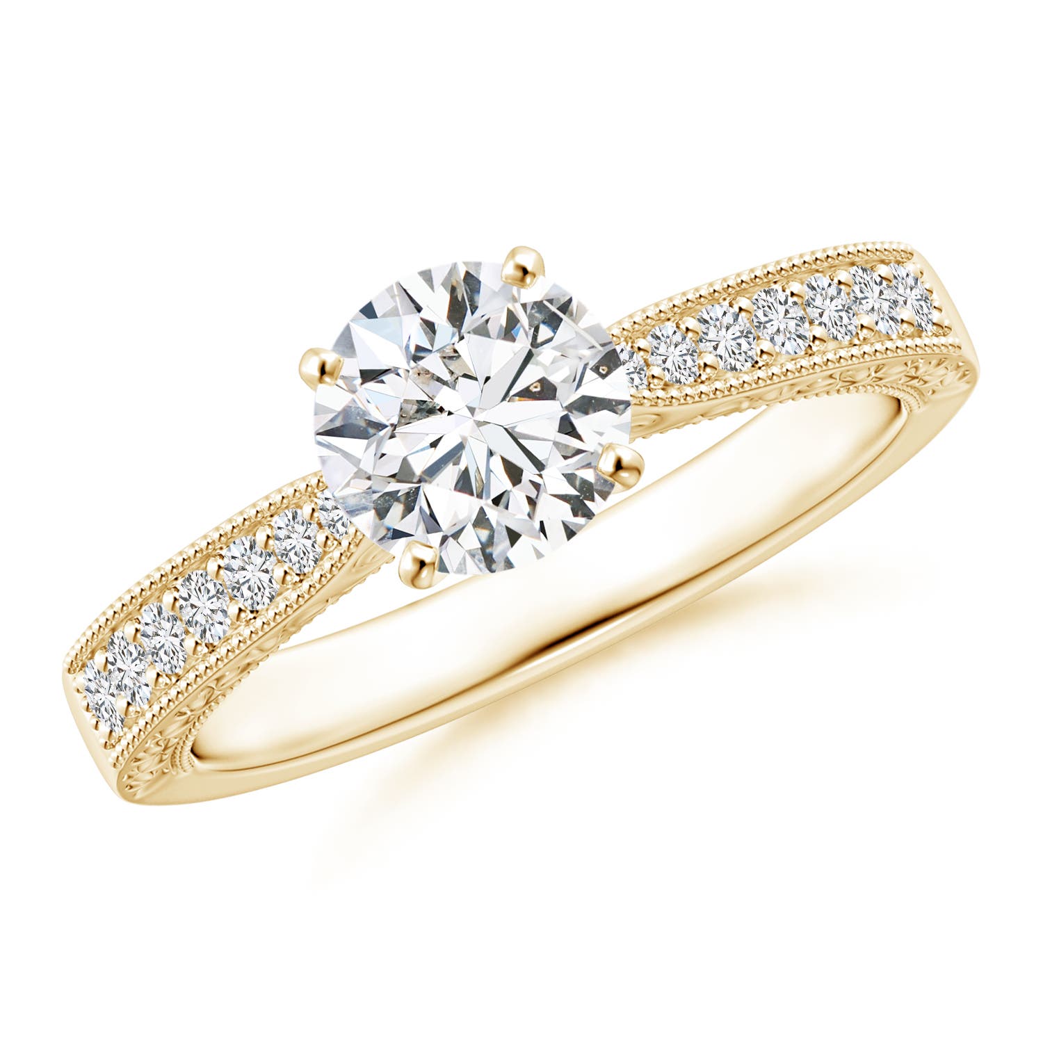 H, SI2 / 1.04 CT / 14 KT Yellow Gold