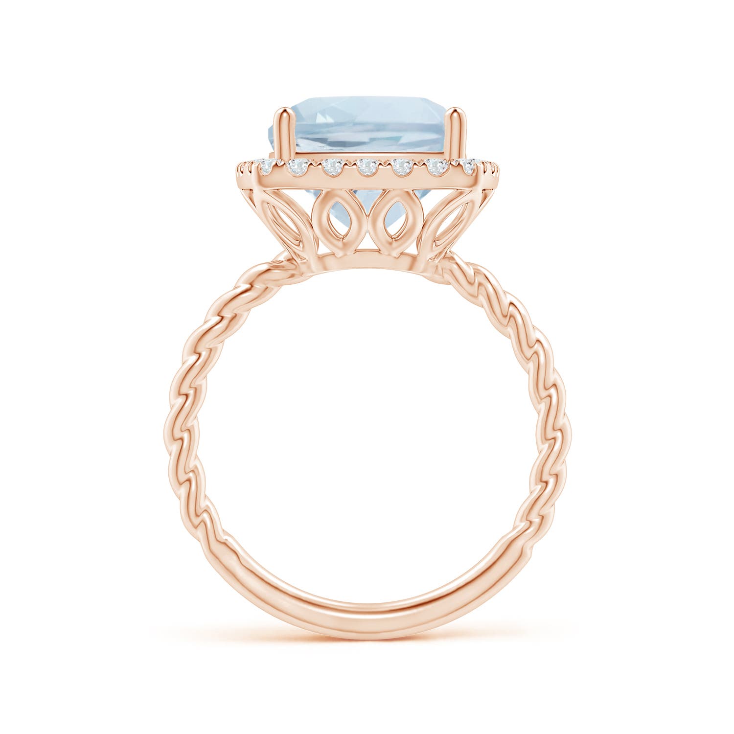 A - Aquamarine / 3.84 CT / 14 KT Rose Gold